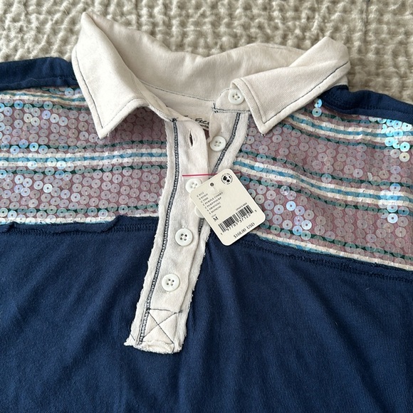 NWT- We the Free Party Favors Rugby Tee - M - Picture 2 of 7